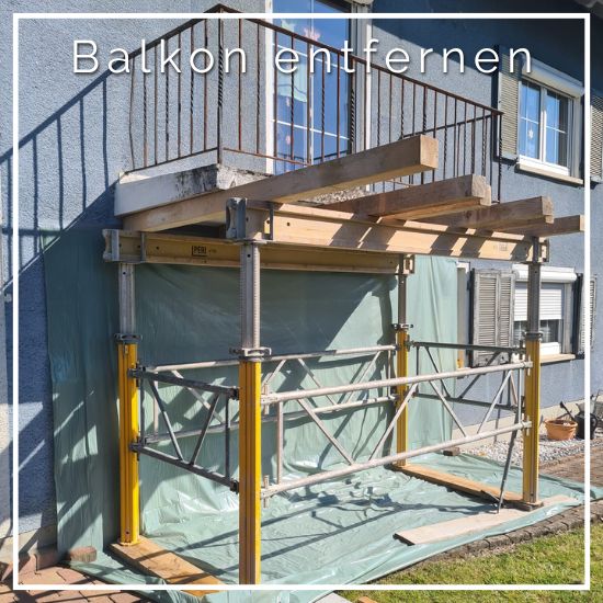 Balkon entfernen, Wärmebrücke, Balkon Rückbau