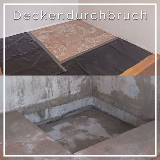 Deckendurchbruch, Treppenöffnung, Treppenloch, Deckenöffnung