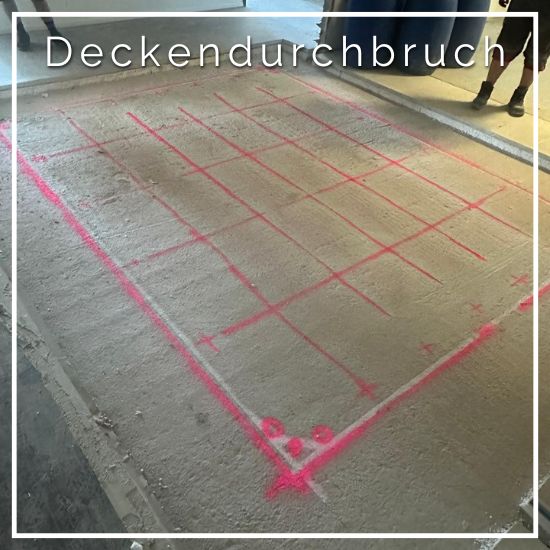 Deckendurchbruch, Treppenöffnung, Treppenloch, Deckenöffnung