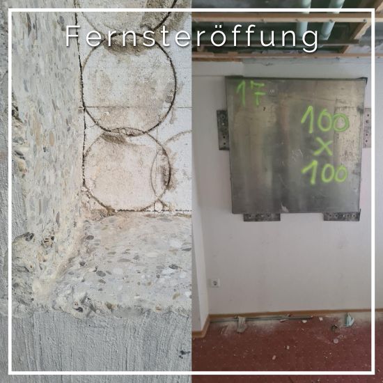 Fenstererweiterung, Fensteröffnung, Fensterdurchbruch