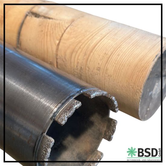 Holzbohrkrone Kernbohrung in Holz