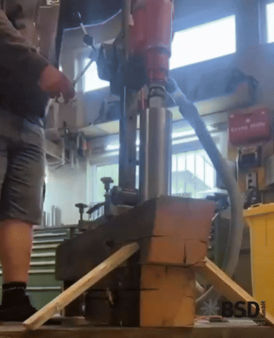 Holzbohrkrone Kernbohrung in Holz