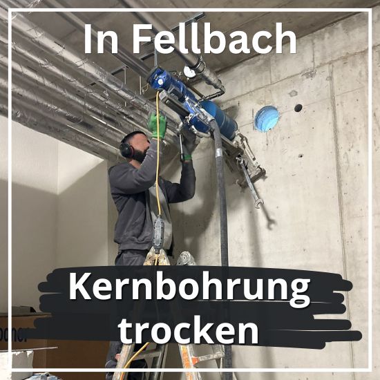 Kernbohrung trocken Trockenkernbohrung Beton Stahlbeton Mauerwerk Fellbach