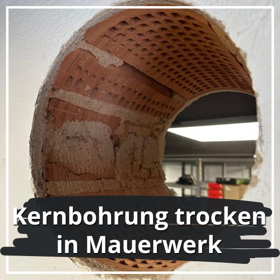 Kernbohrung trocken Trockenkernbohrung Mauerwerk 3