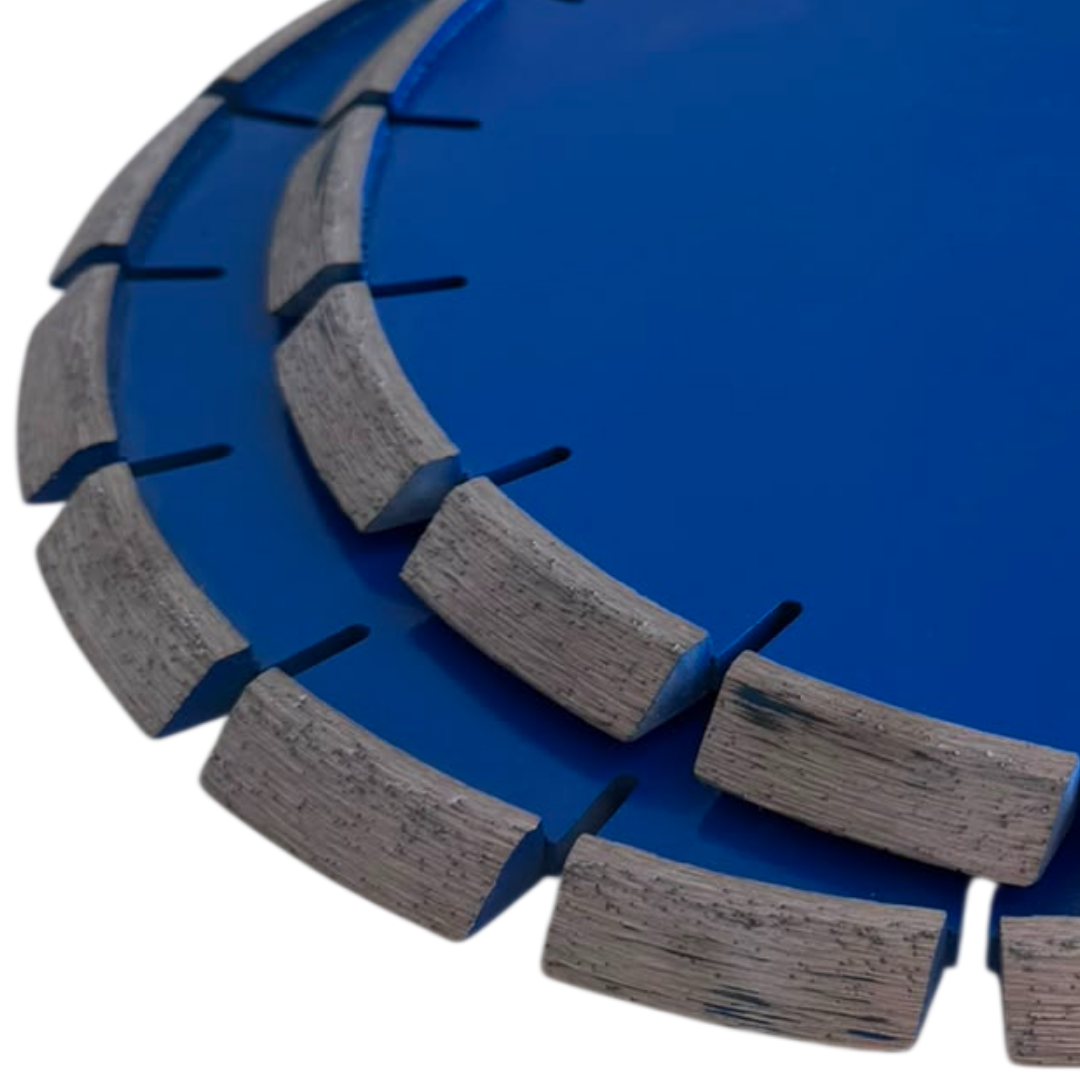 Diamant-Fasenfräser für Beton Ø 280 mm – 2er-Set mit 45° Winkel – 25,4 mm Aufnahme – für Fugenschneider ab 7,5 kW – Dehnungsfugen und Betonkanten - PREMIUM